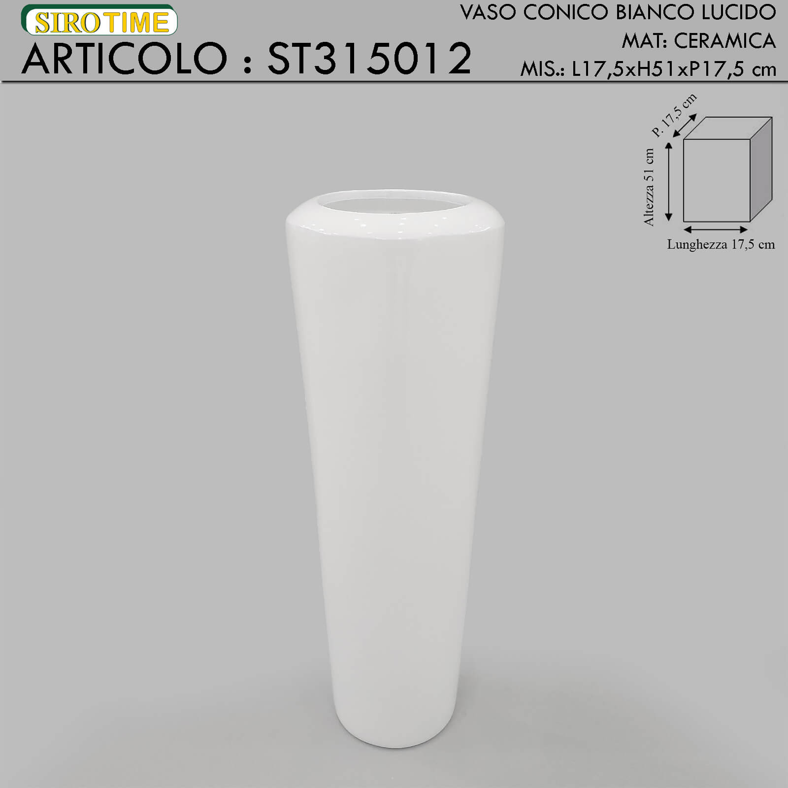 *VASO CM.17.5X17.5X51