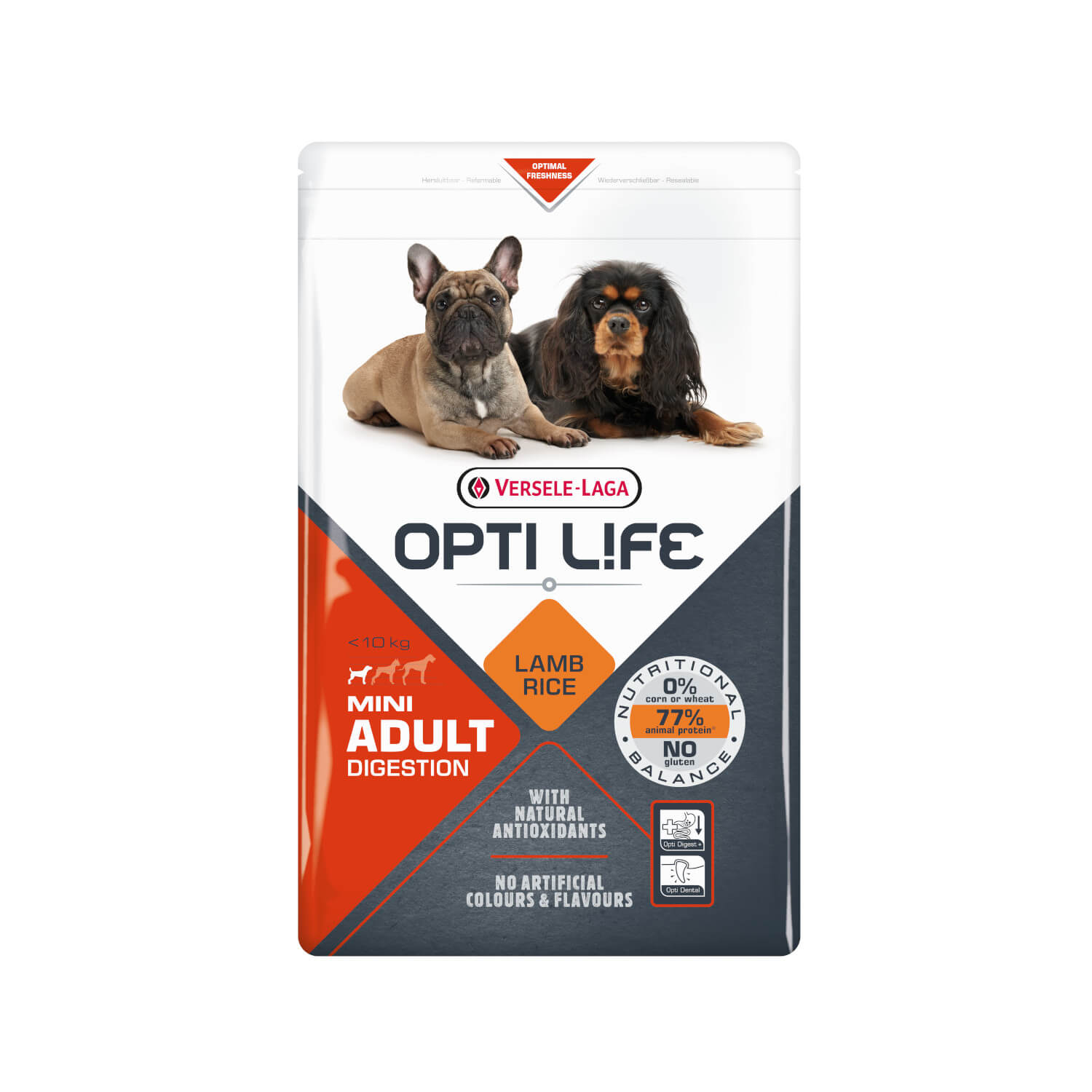 OPTI LIFE ADULT DIGESTION AGNELLO&RISO 2.5KG