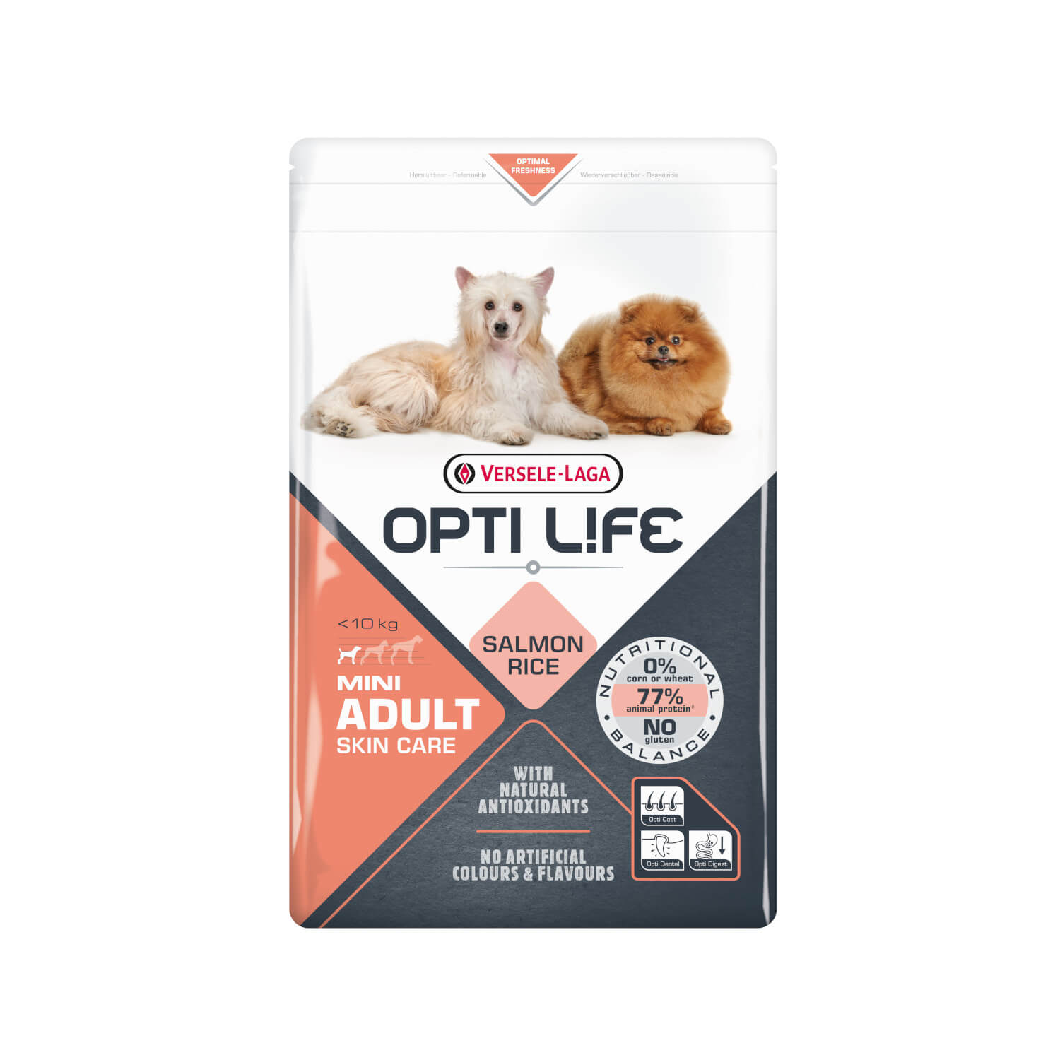 OPTI LIFE ADULT SKIN CARE SALMONE&RISO 2.5KG.