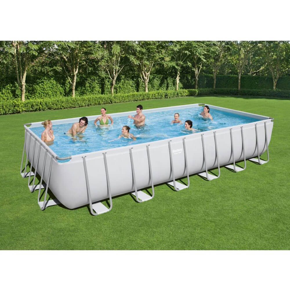 PISCINA RETTANGOLARE CON ACCESSORI 732X366X132