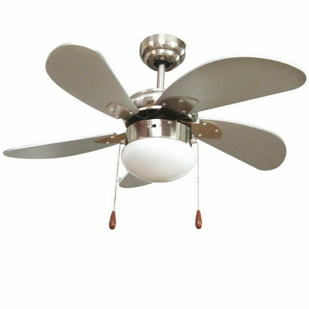 VENTILATORE A SOFFITTO 5 PALE CM.76 CON LUCE