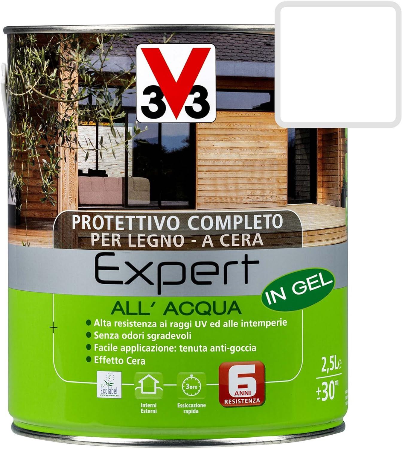 IMPREGNANTE CERA ACQUA EXPERT BIANCO LT.2.5