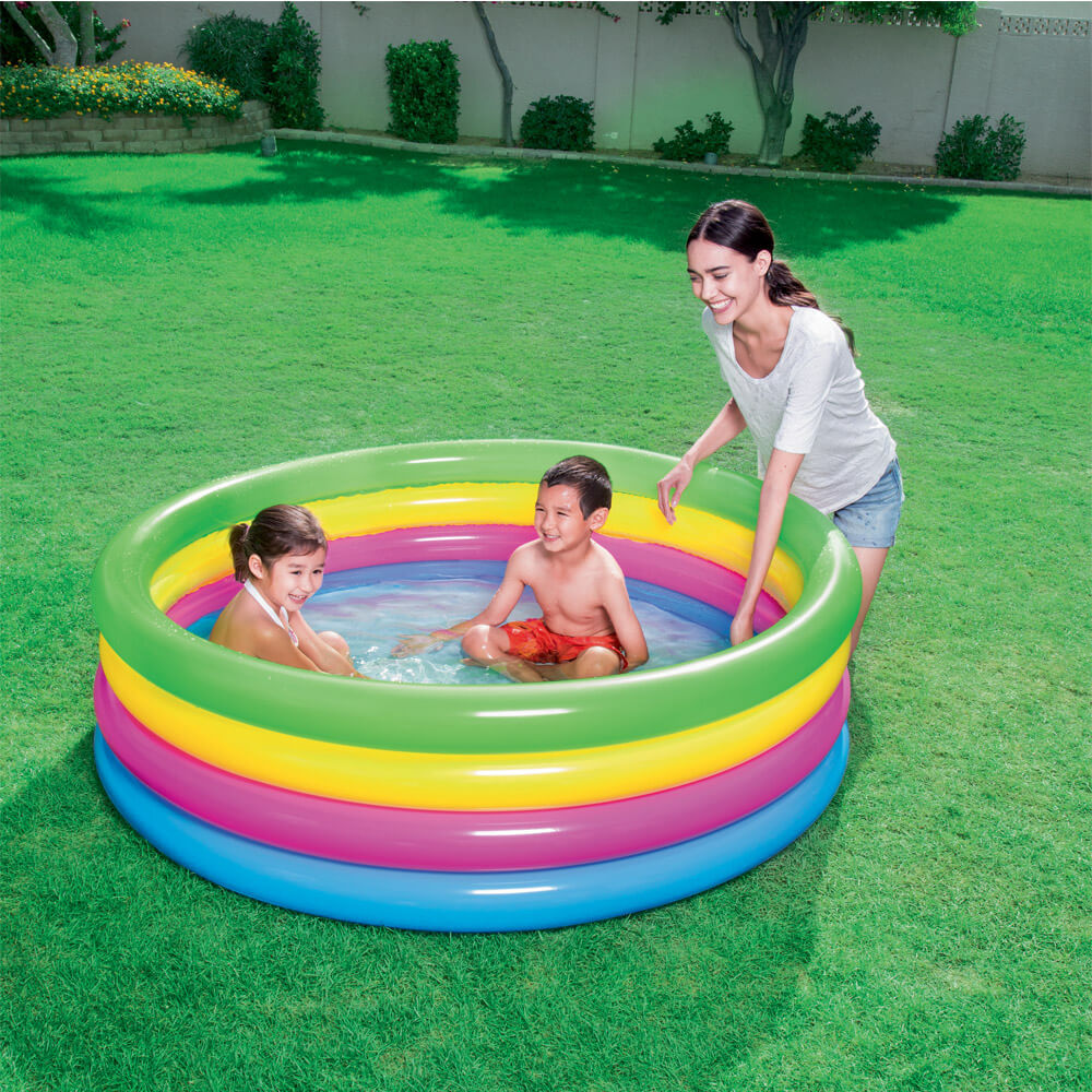 PISCINA 4 ANELLI COLOR CM.157X46