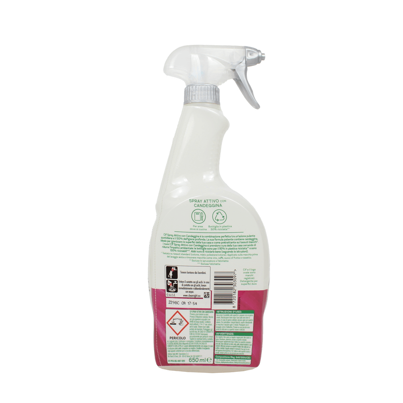 CIF SPRAY CANDEGGINA 650ML.