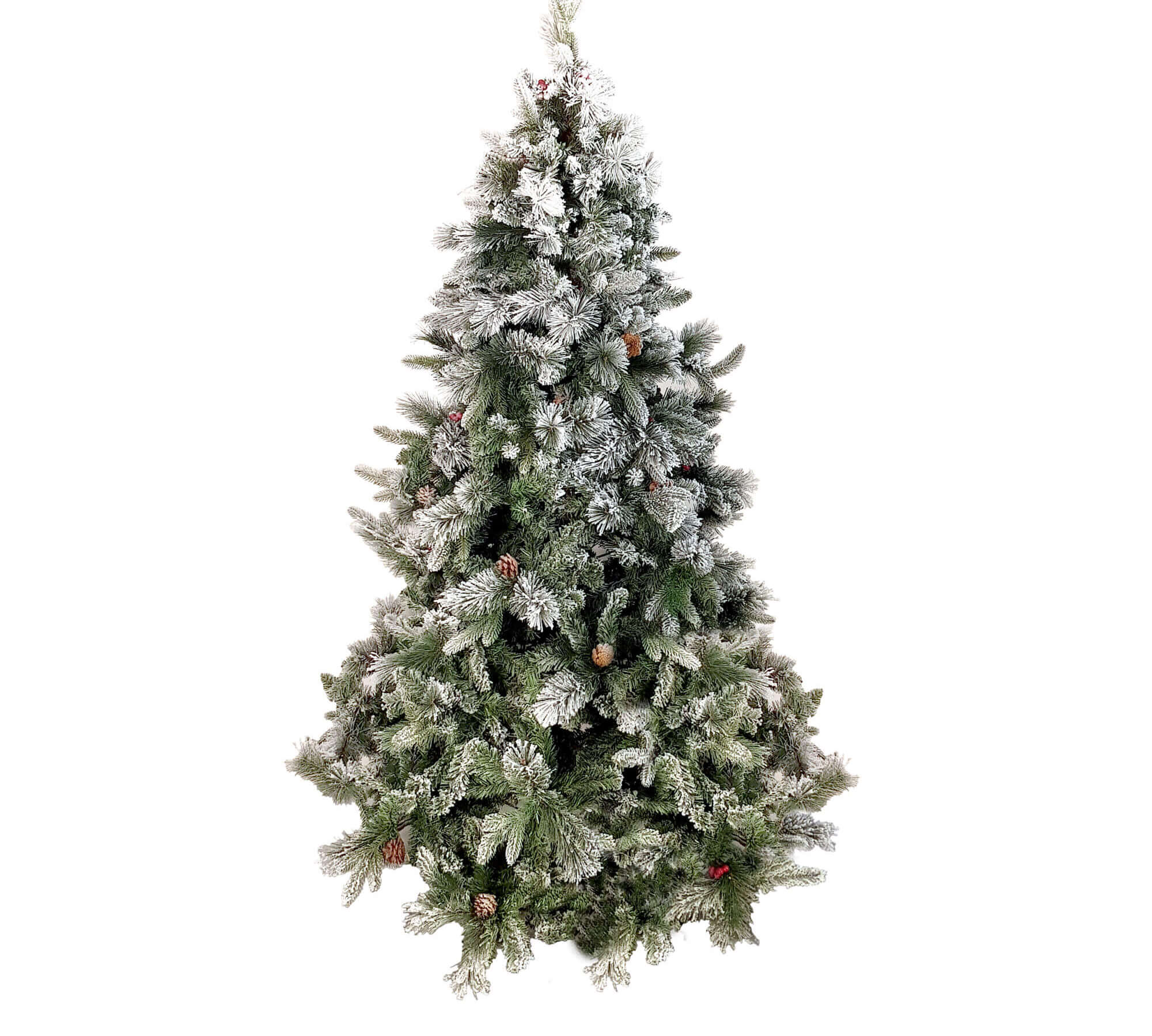 ALBERO DI NATALE INNEVATO CM.240 PVC E SILICONE