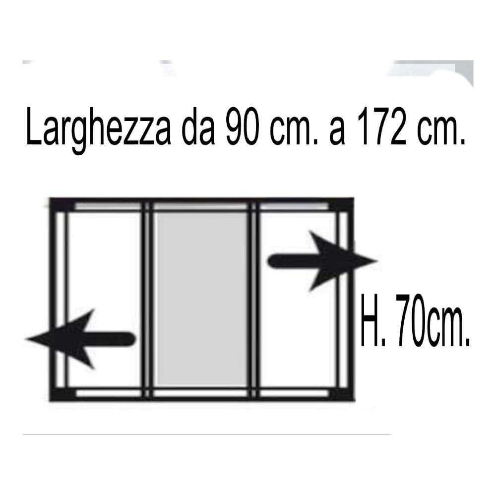 ZANZ.ESTENS.TELESIO 70X90 BIANCO