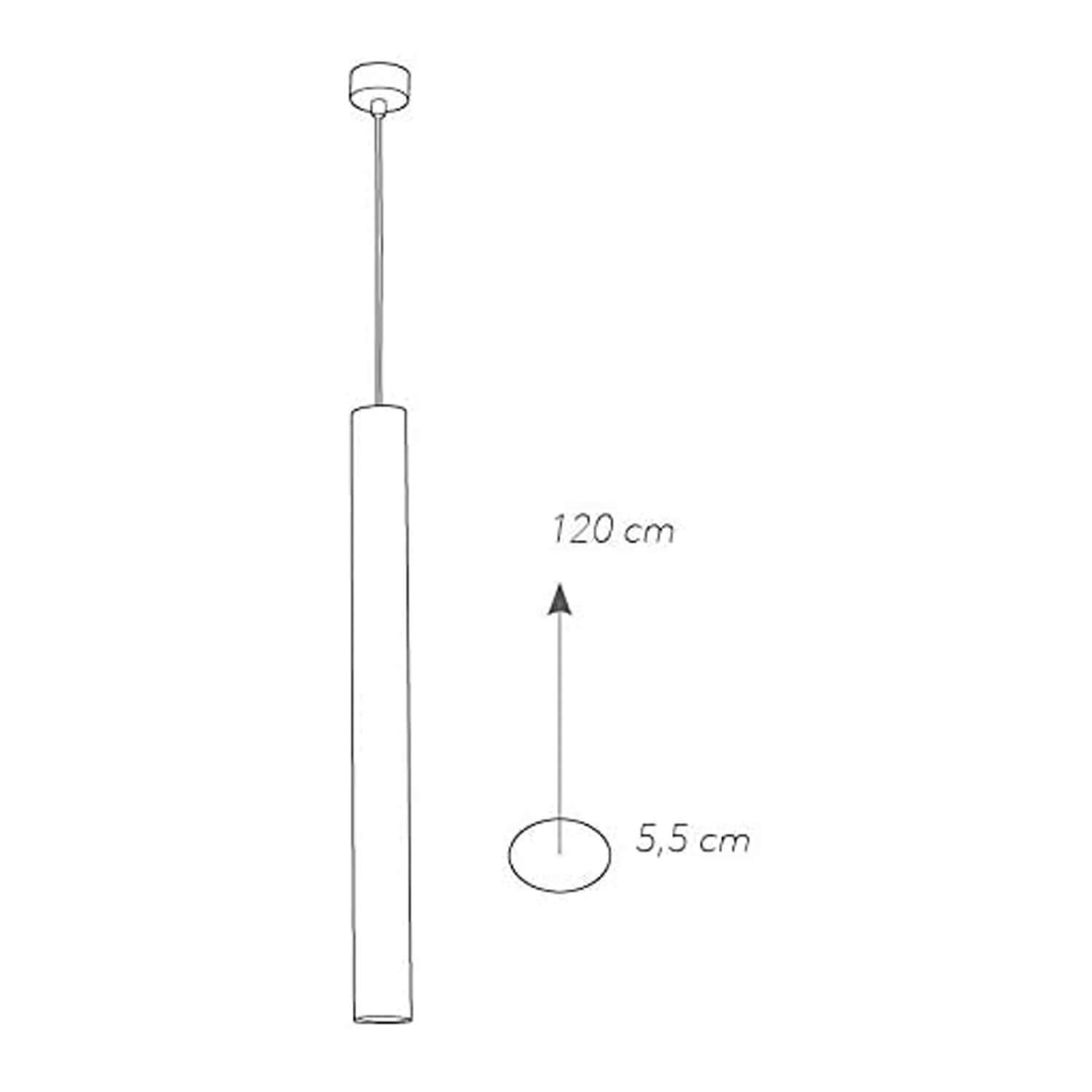 FLUKE SOSPENSIONE 1XGU10 CM.60 CROMO