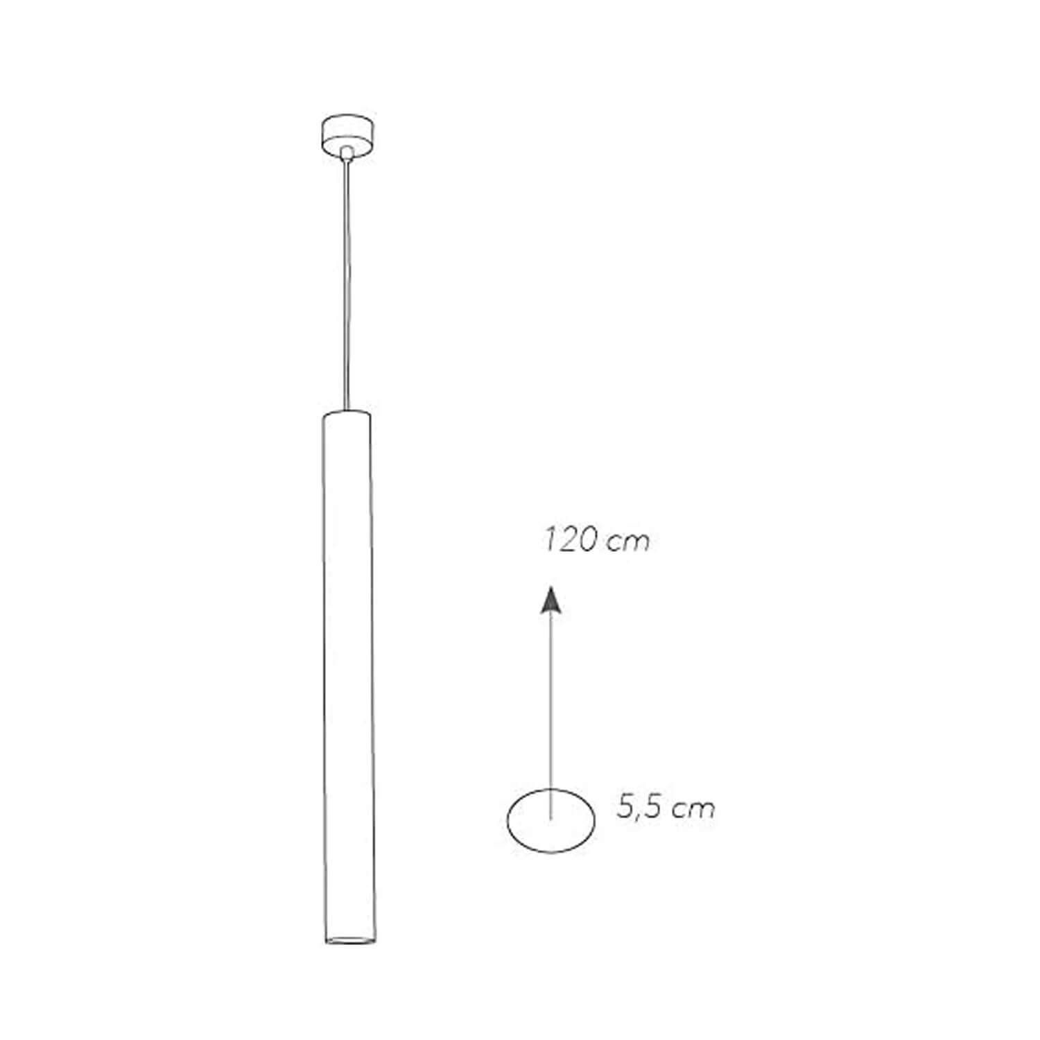 FLUKE SOSPENSIONE 1XGU10 CM.60 NERA