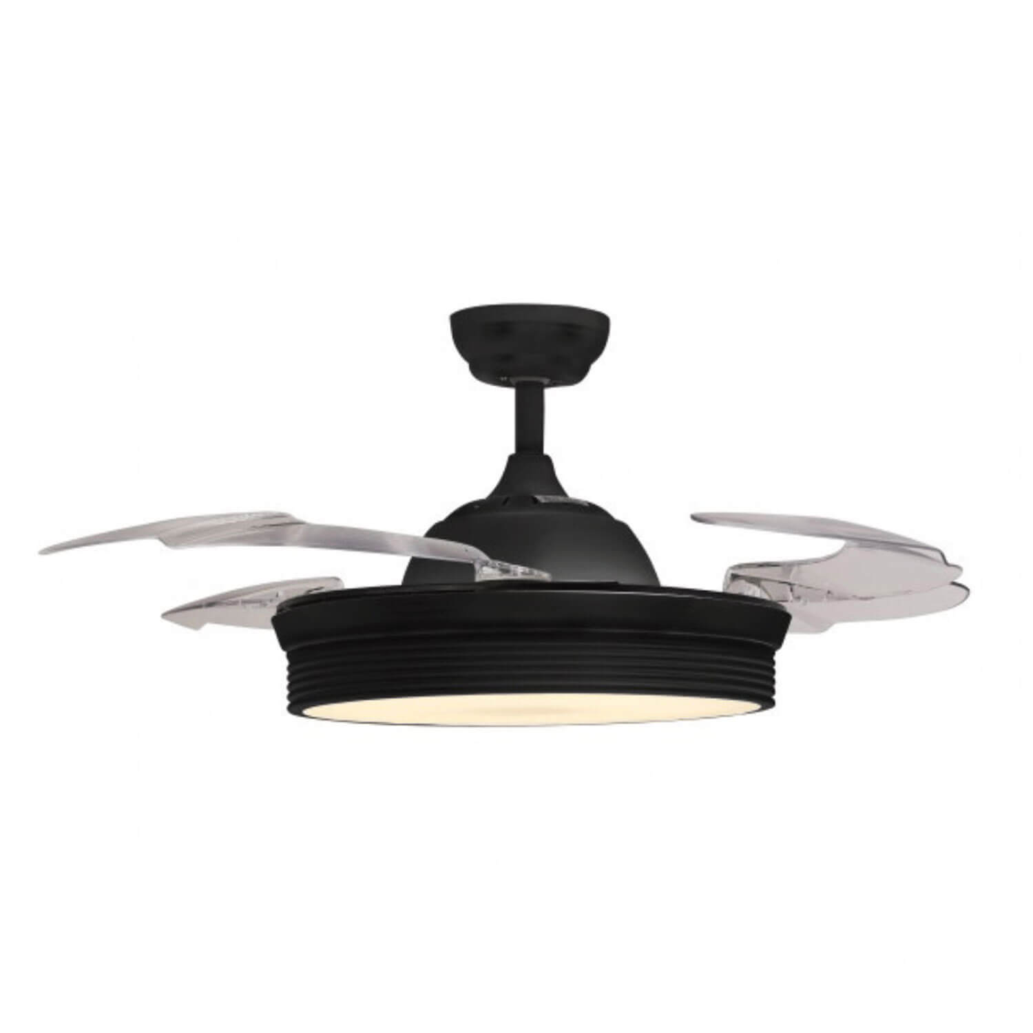 VENTILATORE A SOFFITTO PALE A SCOMPARS.CM.106 NERO