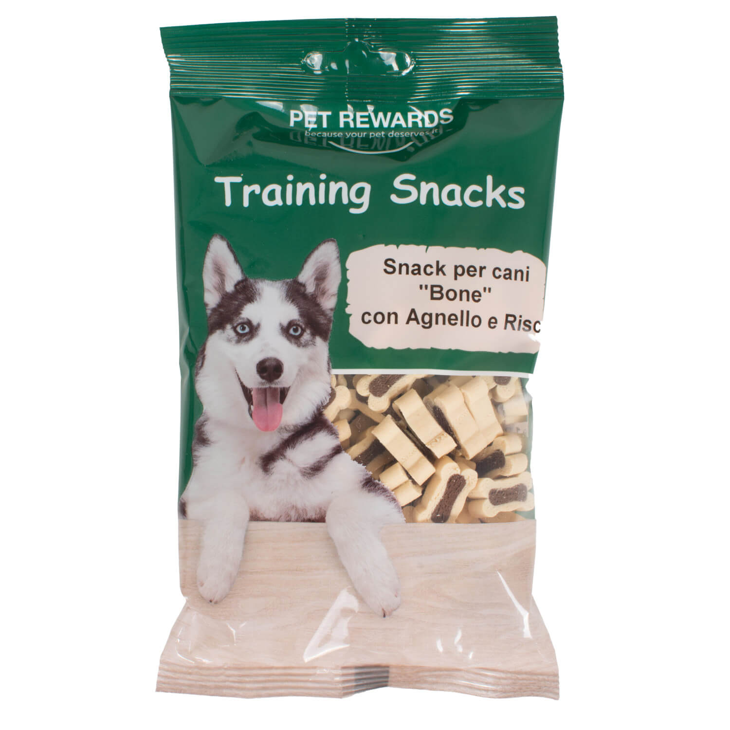 SNACK PET REWARD CANI AGNELLO&RISO 120GR