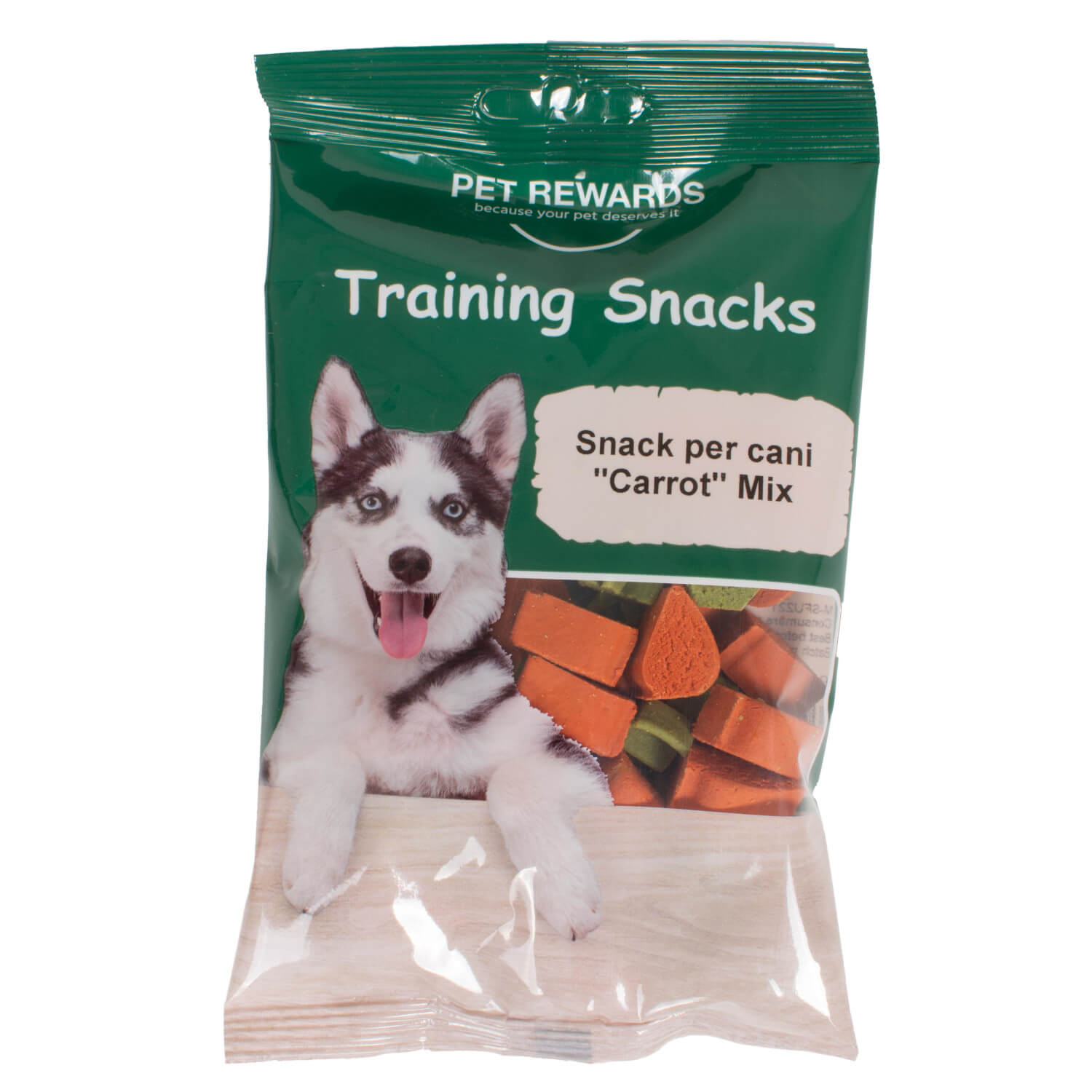 SNACK PET REWARD CANI CAROTE 120GR.