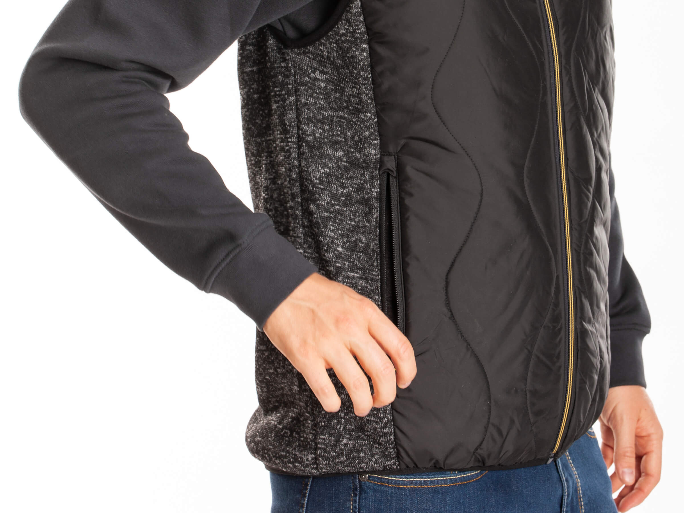 *GILET TRAPUNTATO GRIGIO TG.XL