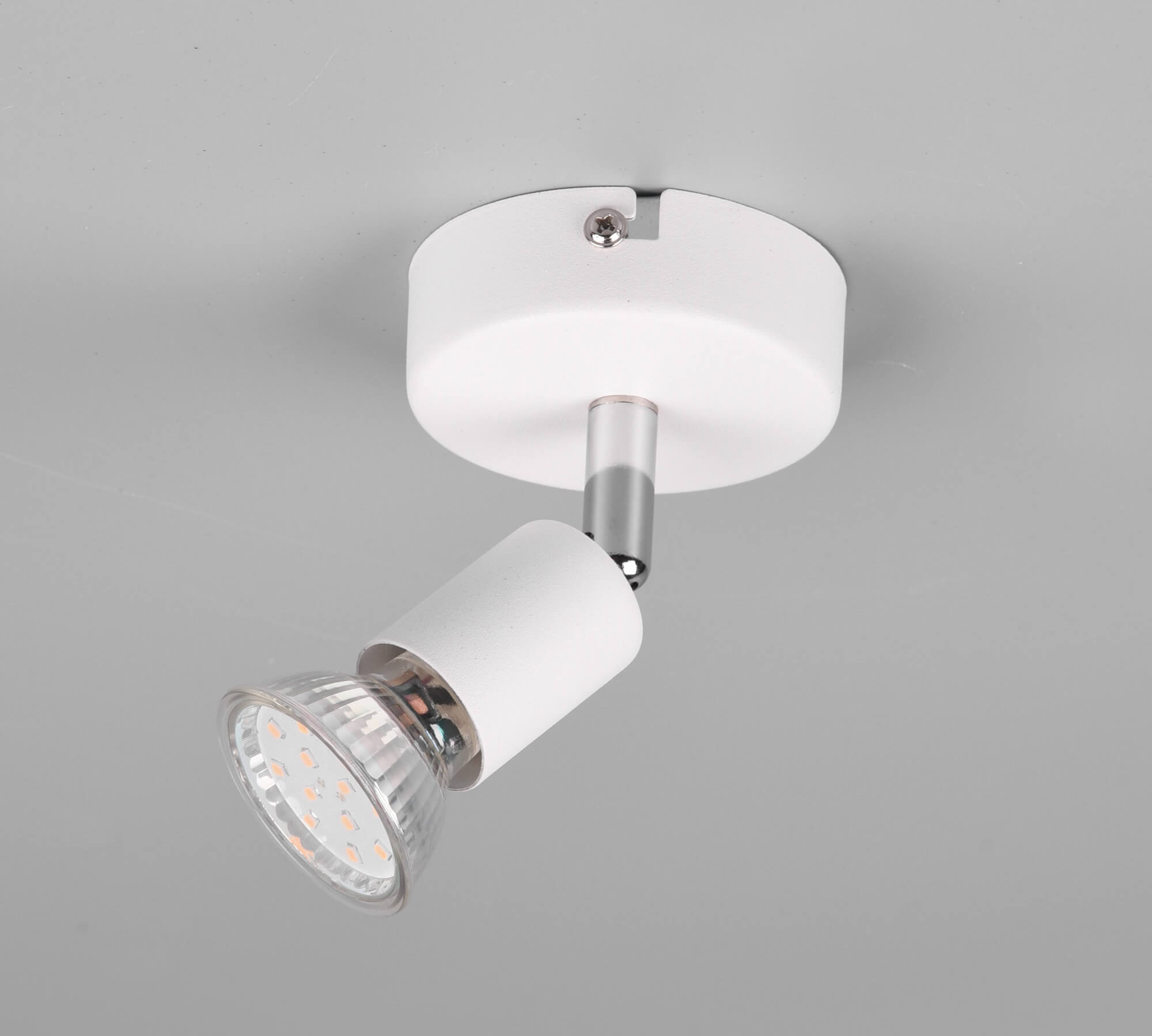 PARIS SPOT 1LUCE CM.8 GU10 BIANCO SENZA LAMPADINA