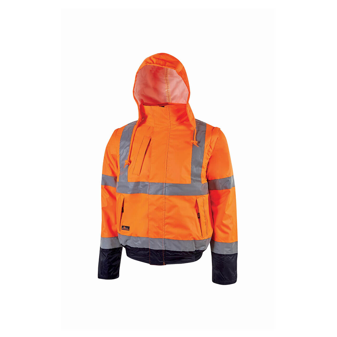 GIUB.C/MAN.STAC.HV ARANCIO FLUO XXL