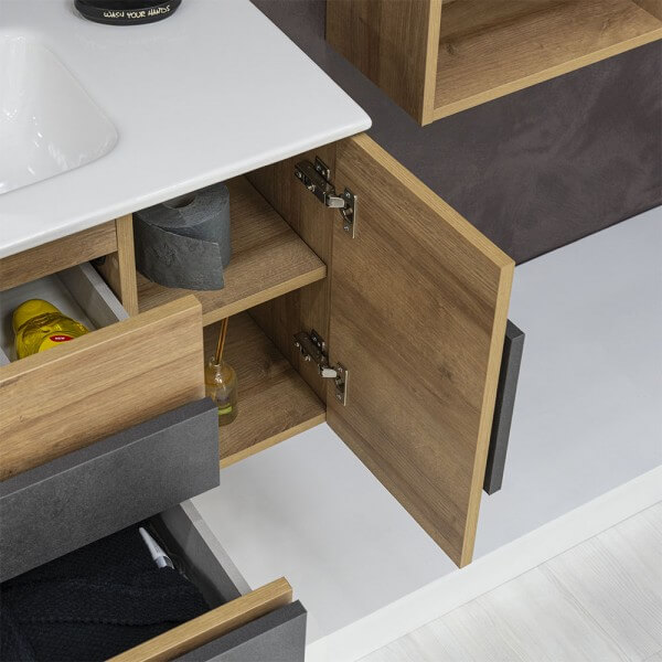 MOBILE BAGNO URBAN CM.100 2CASSETTI+ANTA