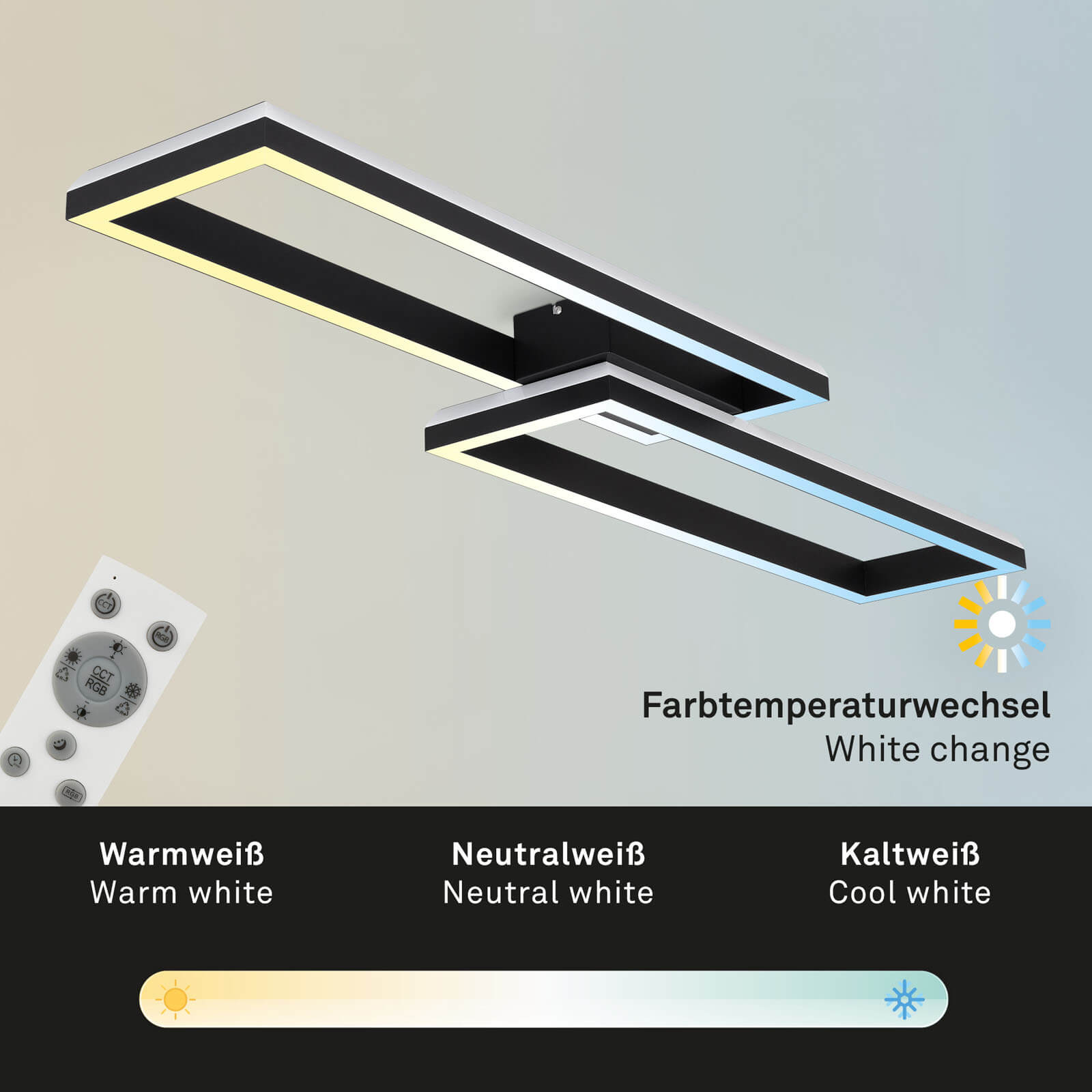 FRAME APPL.LED DIMM.120X28 45W NERO