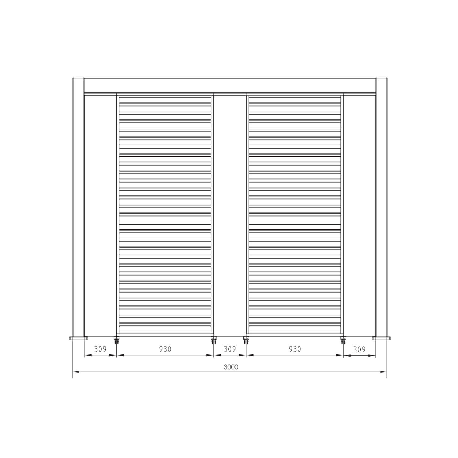 PERGOLA OCEAN MT.3X4 BIANCA