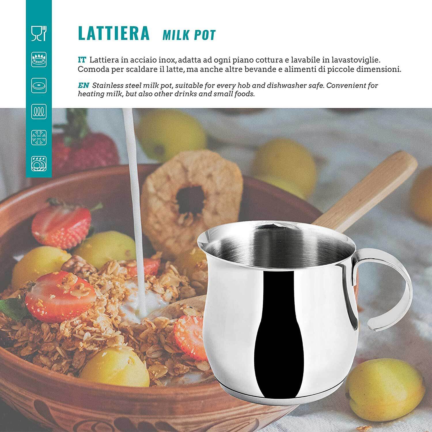 LATTIERA INOX CC.450