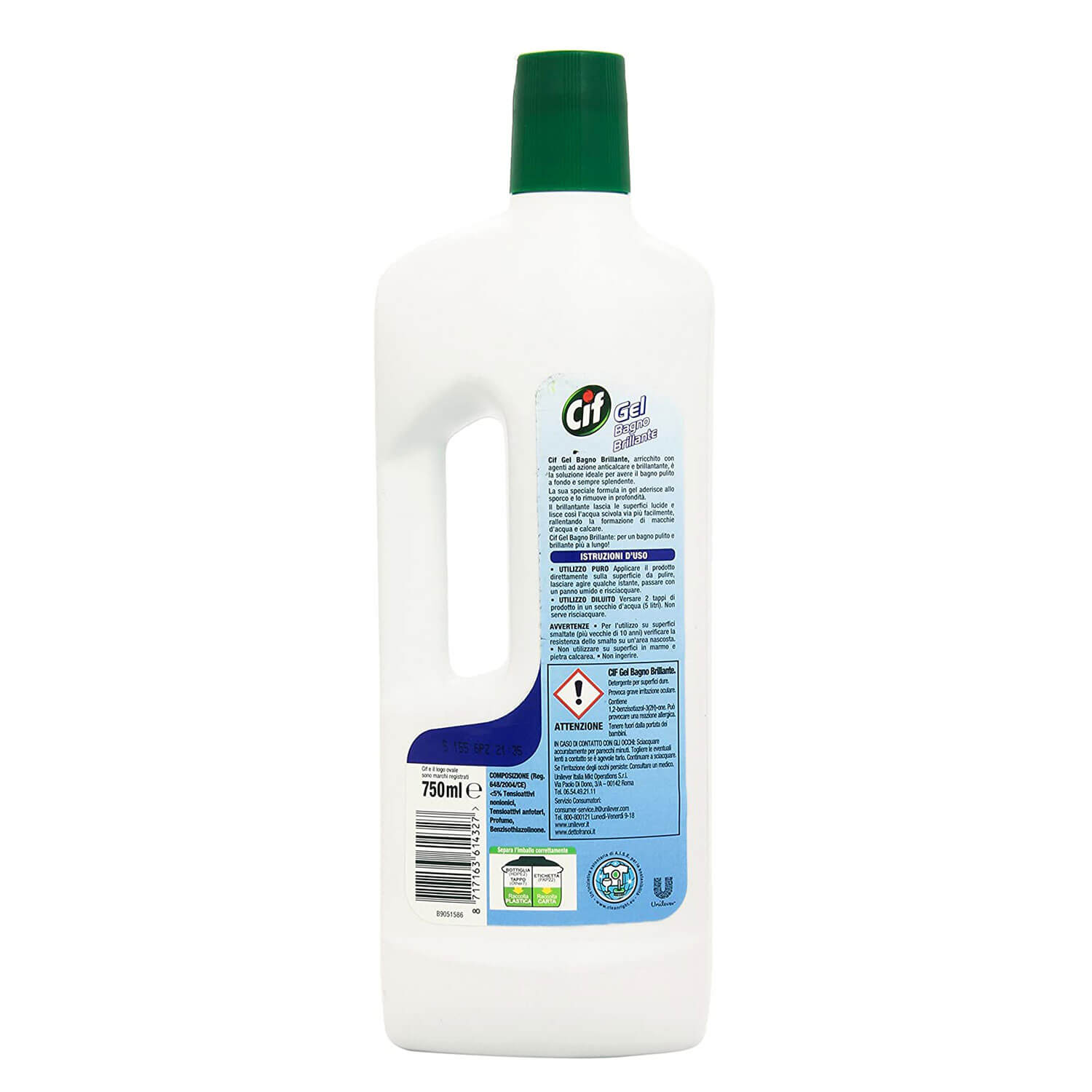 CIF GEL BAGNO 750ML.BRILLANTANTE