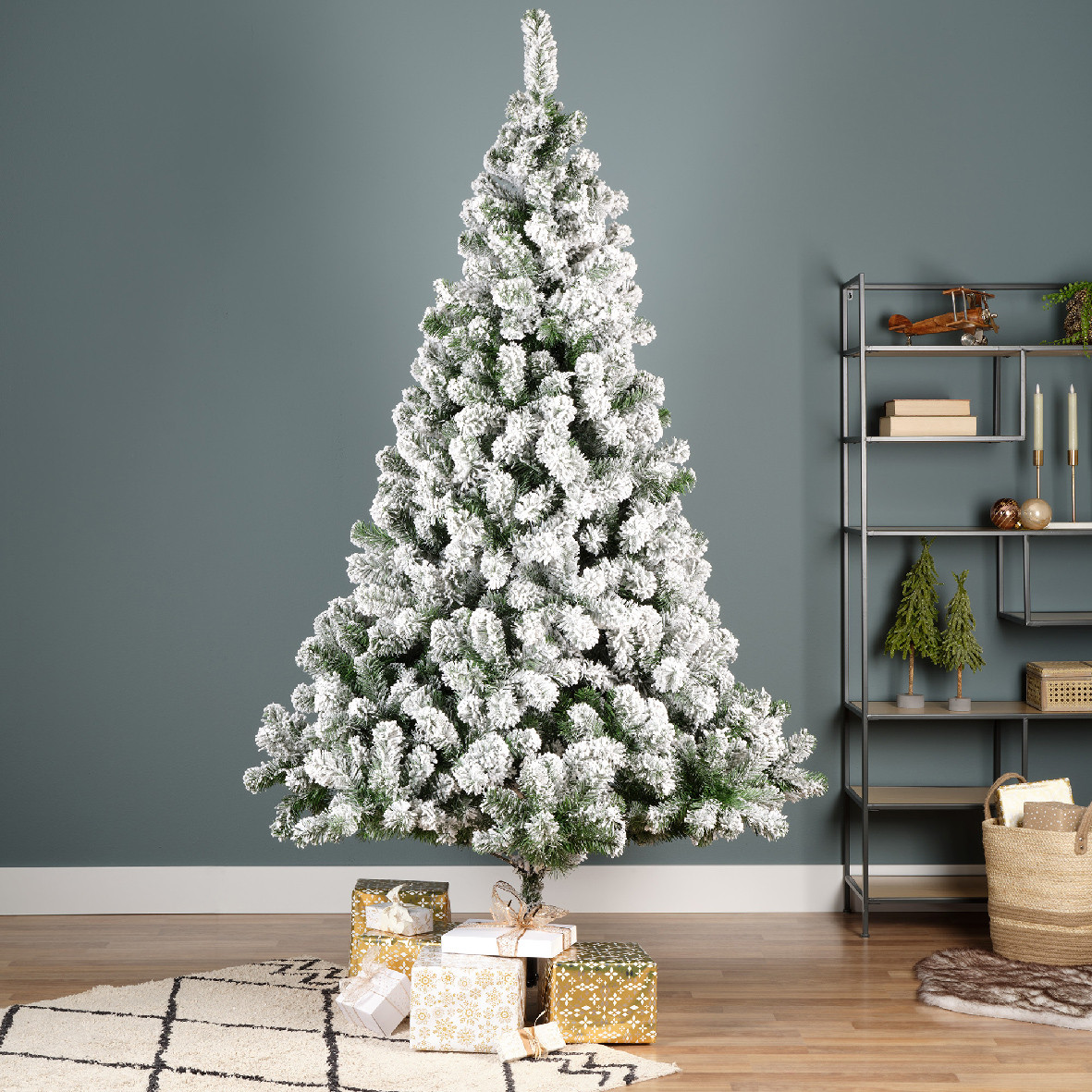 ALBERO INNEVATO H.180 VERDE/BIANCO PVC 525 PUNTE